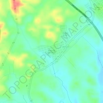 Kampung Baru Jerlun topographic map, elevation, terrain