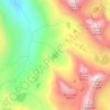 Blue Rock Lake topographic map, elevation, terrain