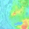 Lindholm Høje topographic map, elevation, terrain