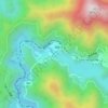 長島ダム topographic map, elevation, terrain