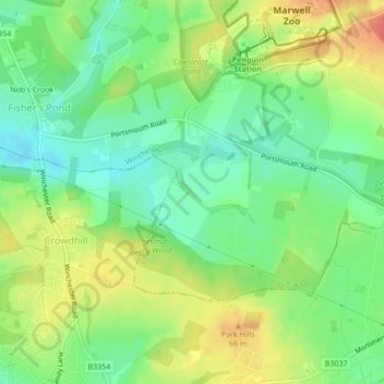 Store House Gully topographic map, elevation, terrain