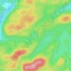 Petit lac Halfmoon topographic map, elevation, terrain