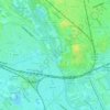 River Taff topographic map, elevation, terrain