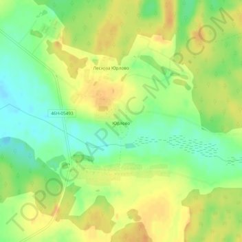 Юрлово topographic map, elevation, terrain