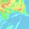 Freshwater Creek topographic map, elevation, terrain
