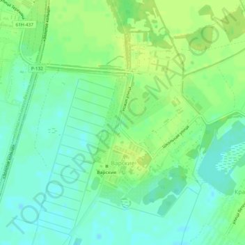 Варские topographic map, elevation, terrain