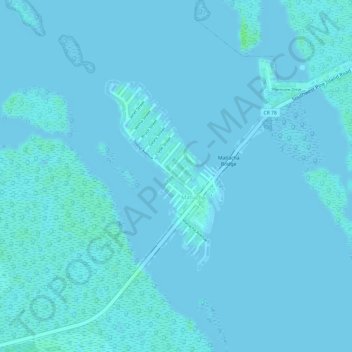 Matlacha topographic map, elevation, terrain