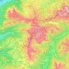 Gruppo del Catinaccio topographic map, elevation, terrain
