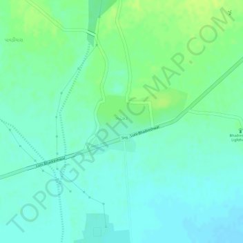 Bhadresar topographic map, elevation, terrain