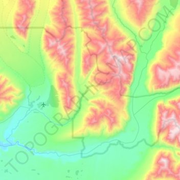 McCarthy topographic map, elevation, terrain