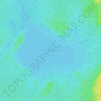 Lac Labrecque topographic map, elevation, terrain