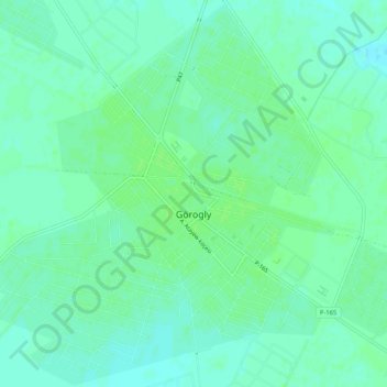 Gorogly topographic map, elevation, terrain