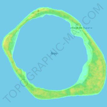 Niau topographic map, elevation, terrain