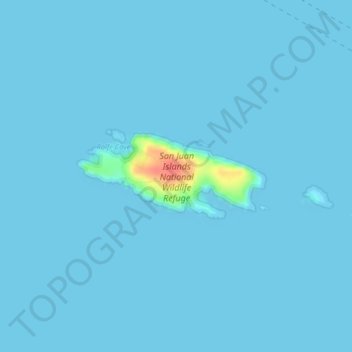 Matia Island topographic map, elevation, terrain