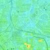 Waduk Melati topographic map, elevation, terrain