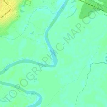Tobol River topographic map, elevation, terrain