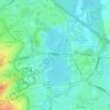 Willen Lake topographic map, elevation, terrain