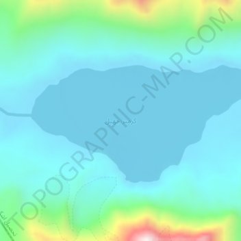 Karambar Lake topographic map, elevation, terrain