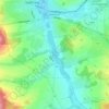 Sedlčanská retenční nádrž topographic map, elevation, terrain