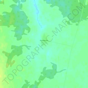Бурмакино topographic map, elevation, terrain