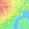 Northumberland Square topographic map, elevation, terrain