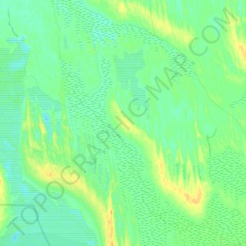 Cooper Creek topographic map, elevation, terrain