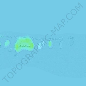 Motu Tevaihi Aru topographic map, elevation, terrain