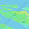 Purutu Island topographic map, elevation, terrain