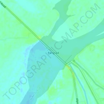 Ahmadpur East Tehsil topographic map, elevation, terrain