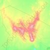 Tibesti topographic map, elevation, terrain