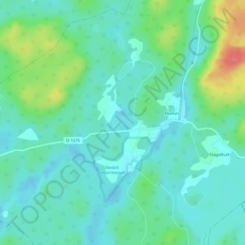 Krusasjön topographic map, elevation, terrain