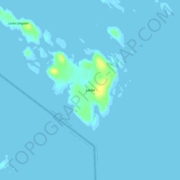 Lacka topographic map, elevation, terrain
