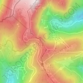 Foyer communautaire Jean Devillers topographic map, elevation, terrain