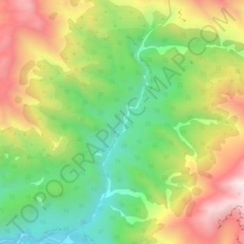 Perth River topographic map, elevation, terrain