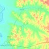 Sanga da Areia topographic map, elevation, terrain