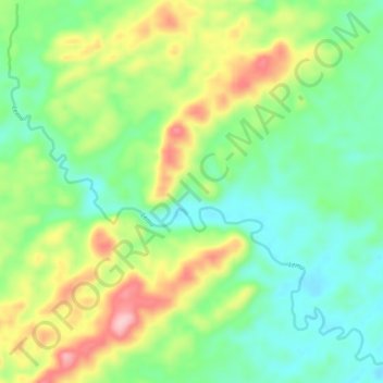 Lemo topographic map, elevation, terrain