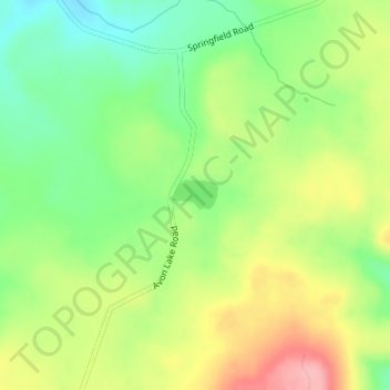 Avon Lake topographic map, elevation, terrain