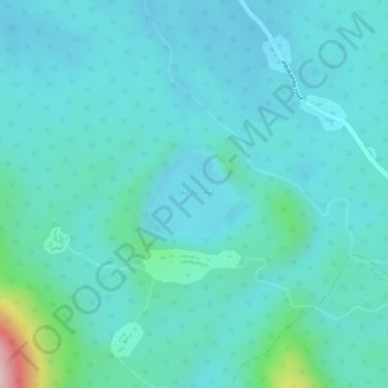 Lake Bermin topographic map, elevation, terrain