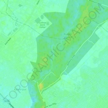 Kukrail topographic map, elevation, terrain