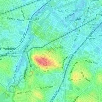 Kevin W. Fitzgerald Park topographic map, elevation, terrain