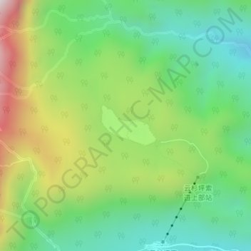 Yunshanping topographic map, elevation, terrain