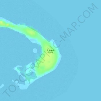 St Joseph Island topographic map, elevation, terrain
