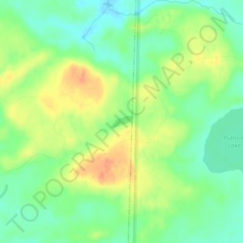 Moose Lake topographic map, elevation, terrain