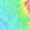 Jardines del Triunfo topographic map, elevation, terrain