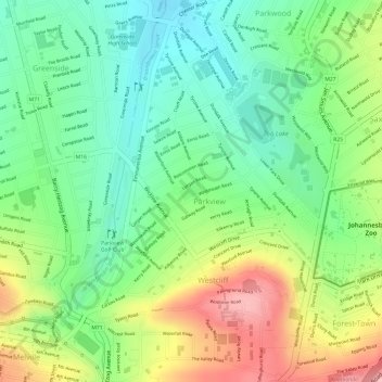 George Hay Park topographic map, elevation, terrain