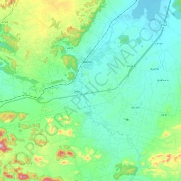 Khlong Lam Ta Khong topographic map, elevation, terrain