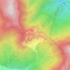 Lava topographic map, elevation, terrain