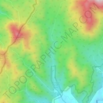 Congkak River topographic map, elevation, terrain