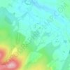 Howgill Fells topographic map, elevation, terrain