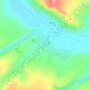 Alba topographic map, elevation, terrain